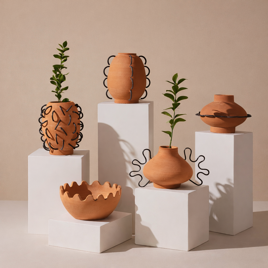 Nada Terracota Vessel by Diego Olivero Studio