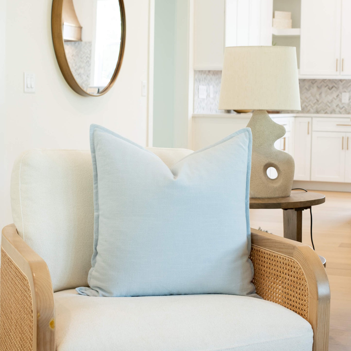 Celeste Solid Pillow Cover - Light Blue