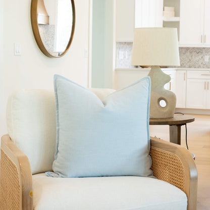 Celeste Solid Pillow Cover - Light Blue