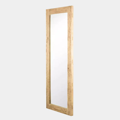 Vintage Elm Floor Mirror