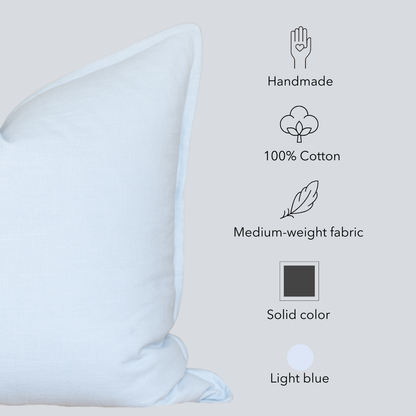 Celeste Solid Pillow Cover - Light Blue