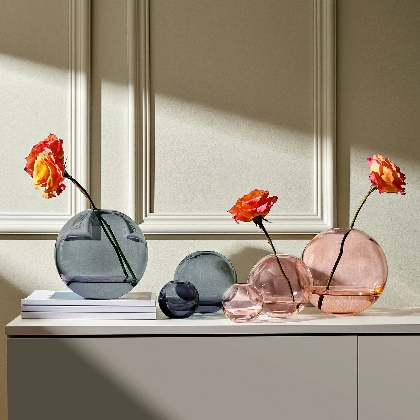 Mars Vase Small Steel Apricot