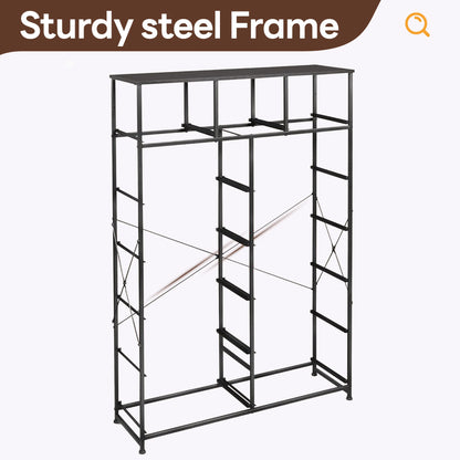 Fabric Drawers Dresser Living Room Cabinet Storage Organizer Cabinet Adjustable Feet Steel Frame Assembly Closet For Furniture Closet Bedroom Entryway