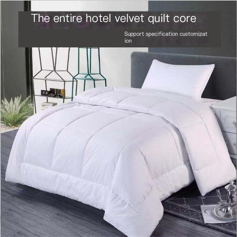 Luxury Hotel Bedding Set with Silk Cotton Comforter
