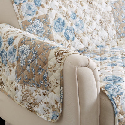 Reversible Floral Patchwork Furniture Protector