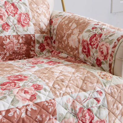 Reversible Floral Patchwork Furniture Protector