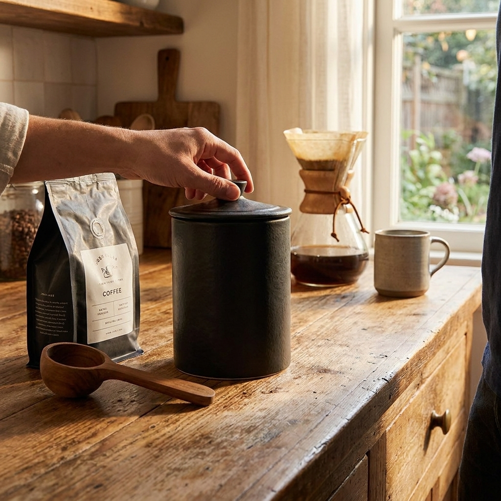 Handcrafted Ceramic Canister