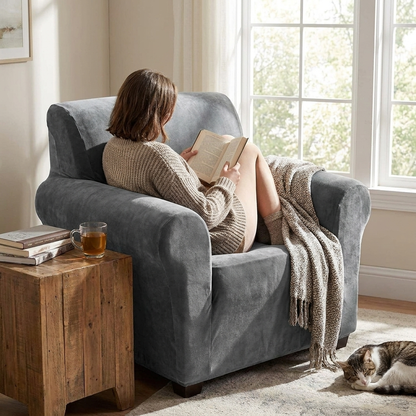Velvet Stretch Slipcover - Gale Collection