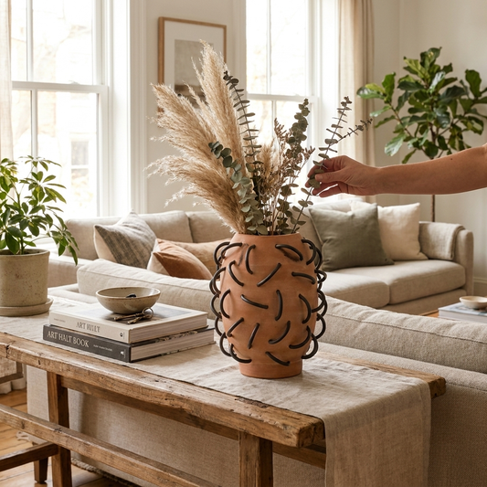 Nada Terracota Vessel by Diego Olivero Studio