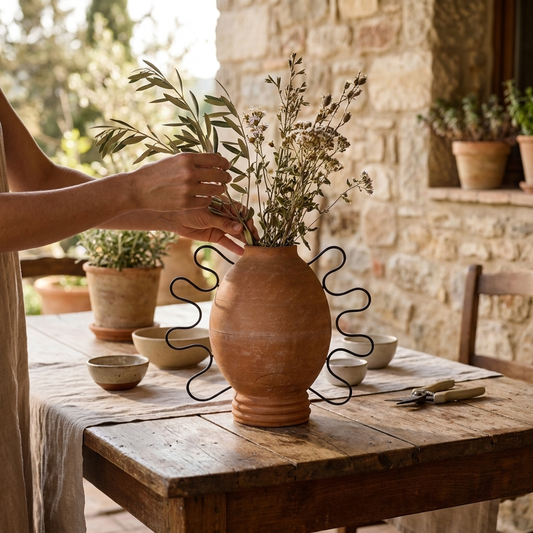 Aman Terracota Vessel by Diego Olivero Studio