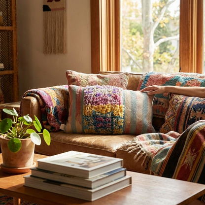 Dahlia Glaoui Moroccan Wool Pillow