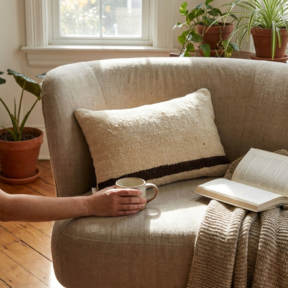 Handwoven Moroccan Wool Pillow