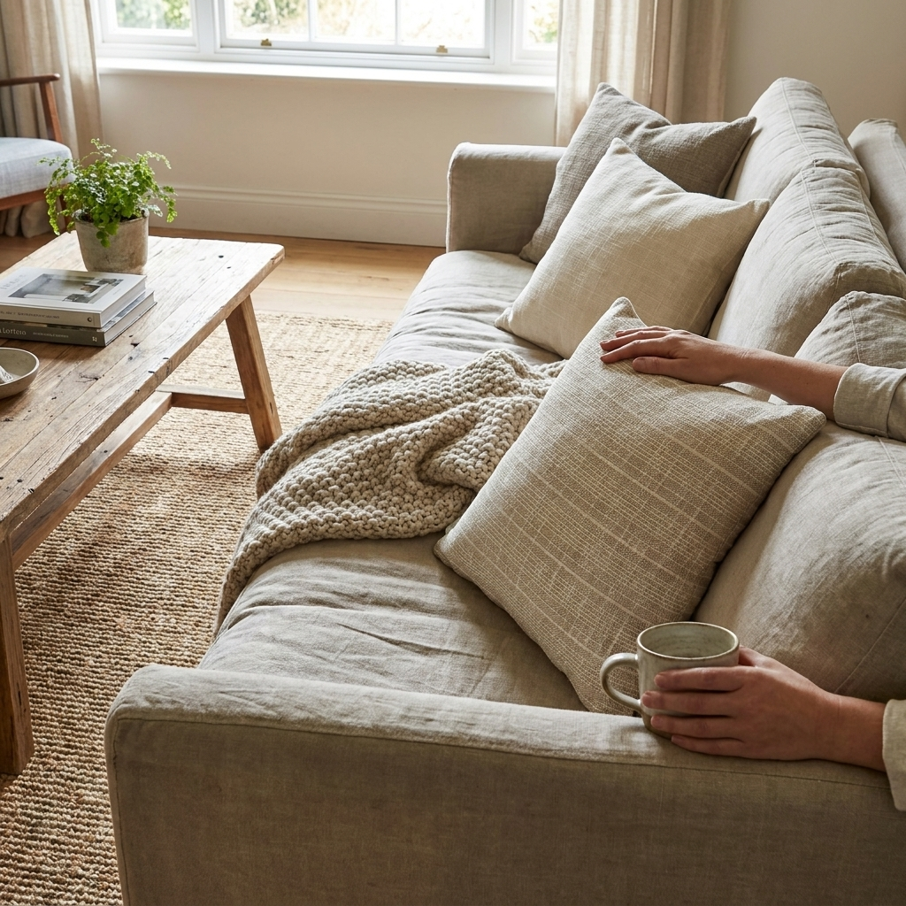 Crosshatch Woven Pillow