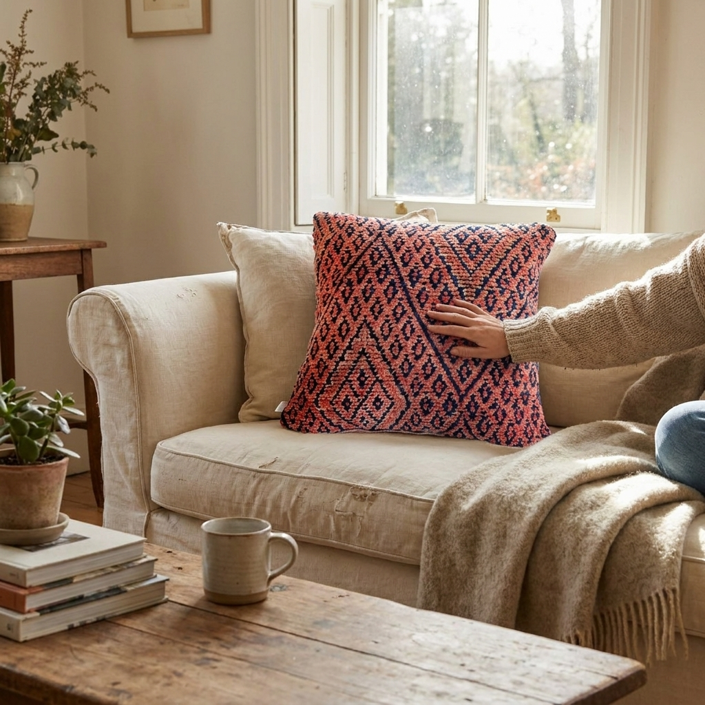 Handwoven Moroccan Pillow