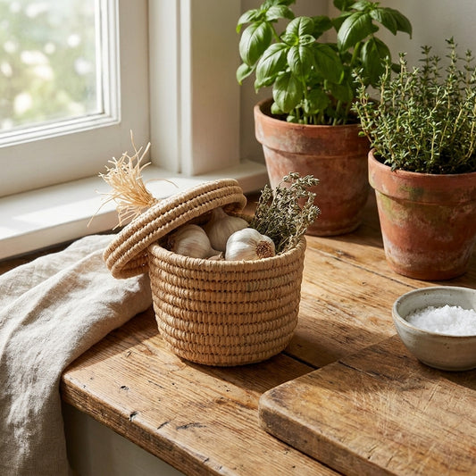 Mini Raffia Basket