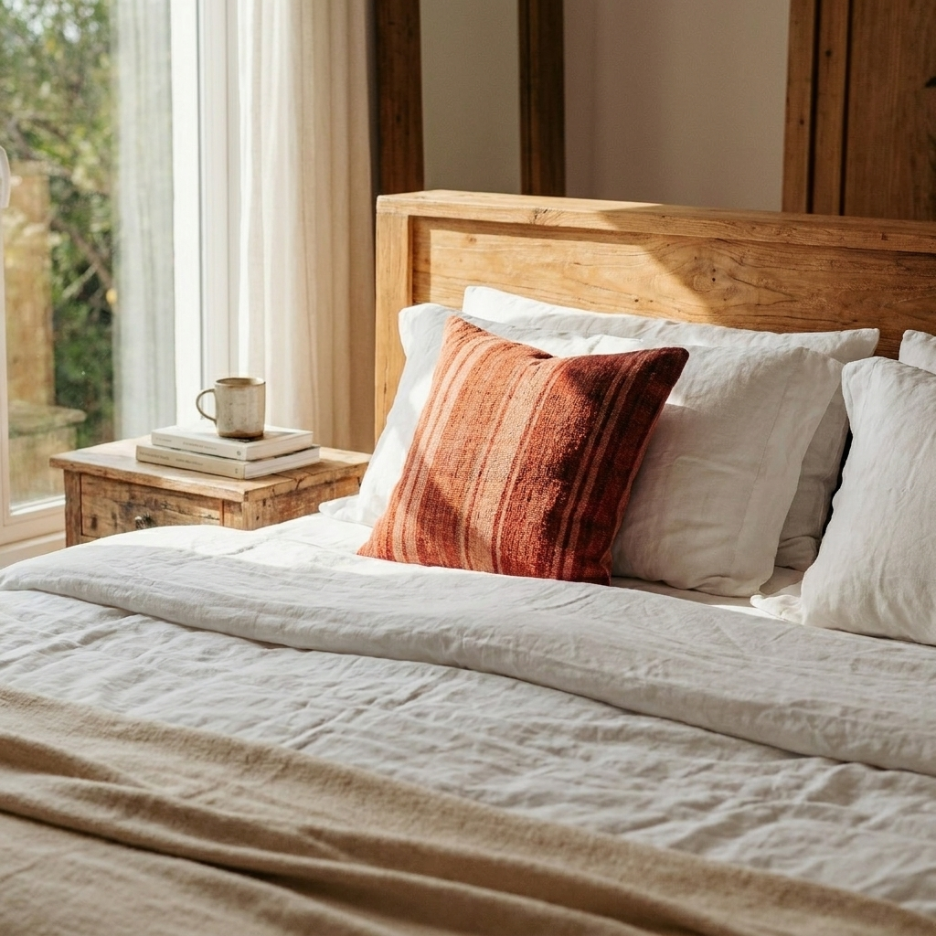 Riesi Handwoven Reversible Moroccan Pillow