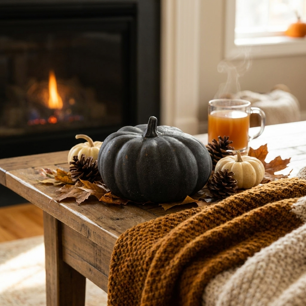 Mini Pumpkin - Black Terrazzo