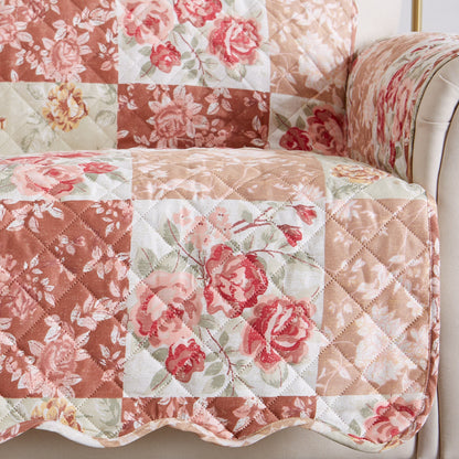 Reversible Floral Patchwork Furniture Protector