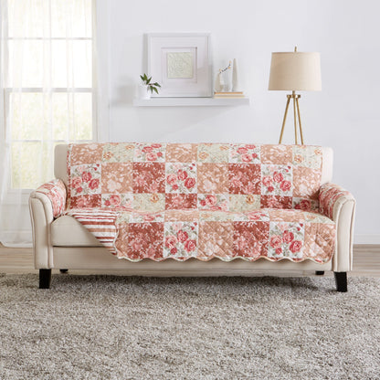 Reversible Floral Patchwork Furniture Protector