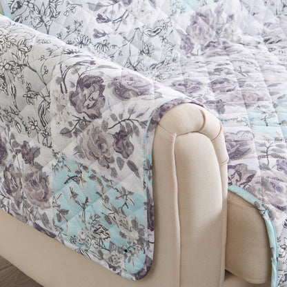 Reversible Floral Patchwork Furniture Protector