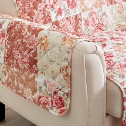 Reversible Floral Patchwork Furniture Protector