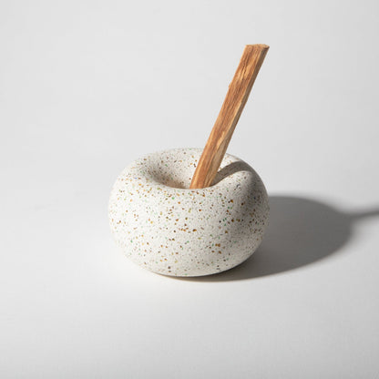 Palo Santo Holder - White Terrazzo