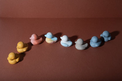 Mini Rubber Ducky - Light Blue Terrazzo