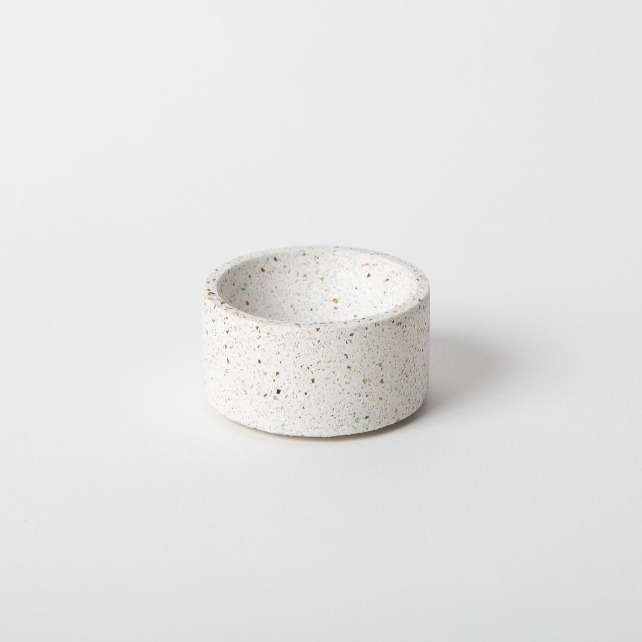 Round Incense Holder - White Terrazzo