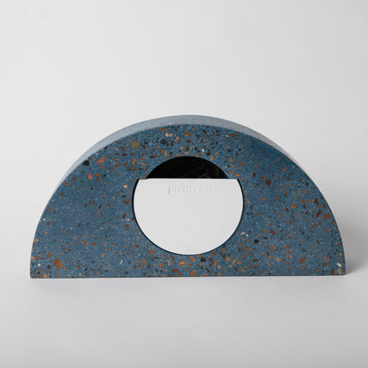 Mantle Clock - Chunky Cobalt Terrazzo