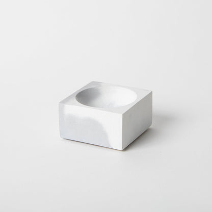 Square Incense Holder - Grey & White