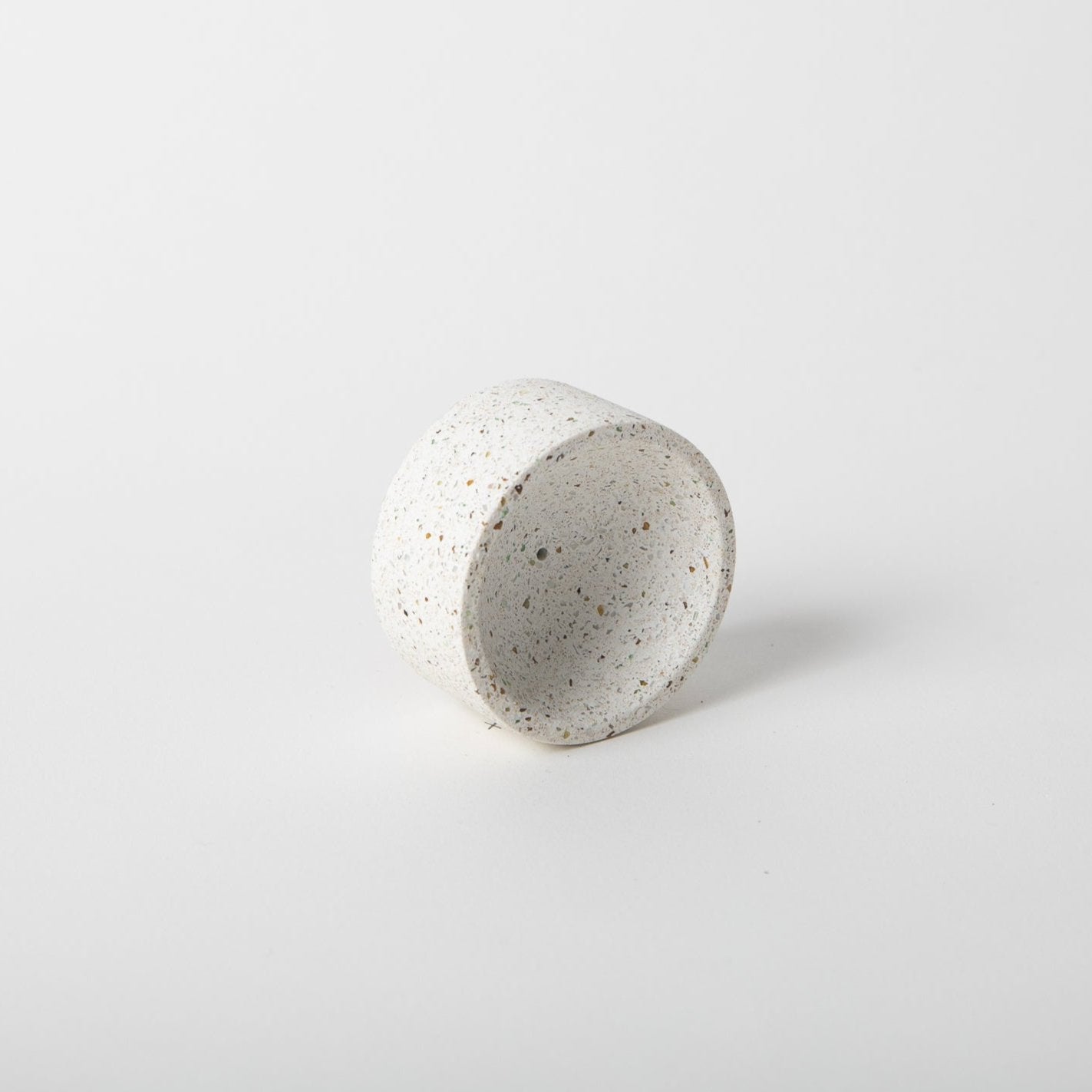 Round Incense Holder - White Terrazzo