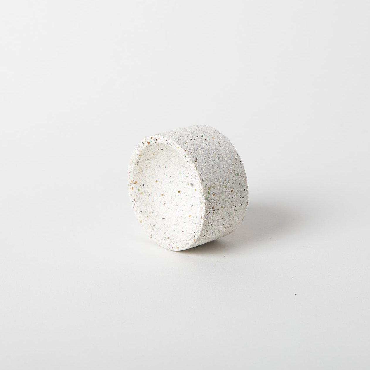 Round Incense Holder - White Terrazzo