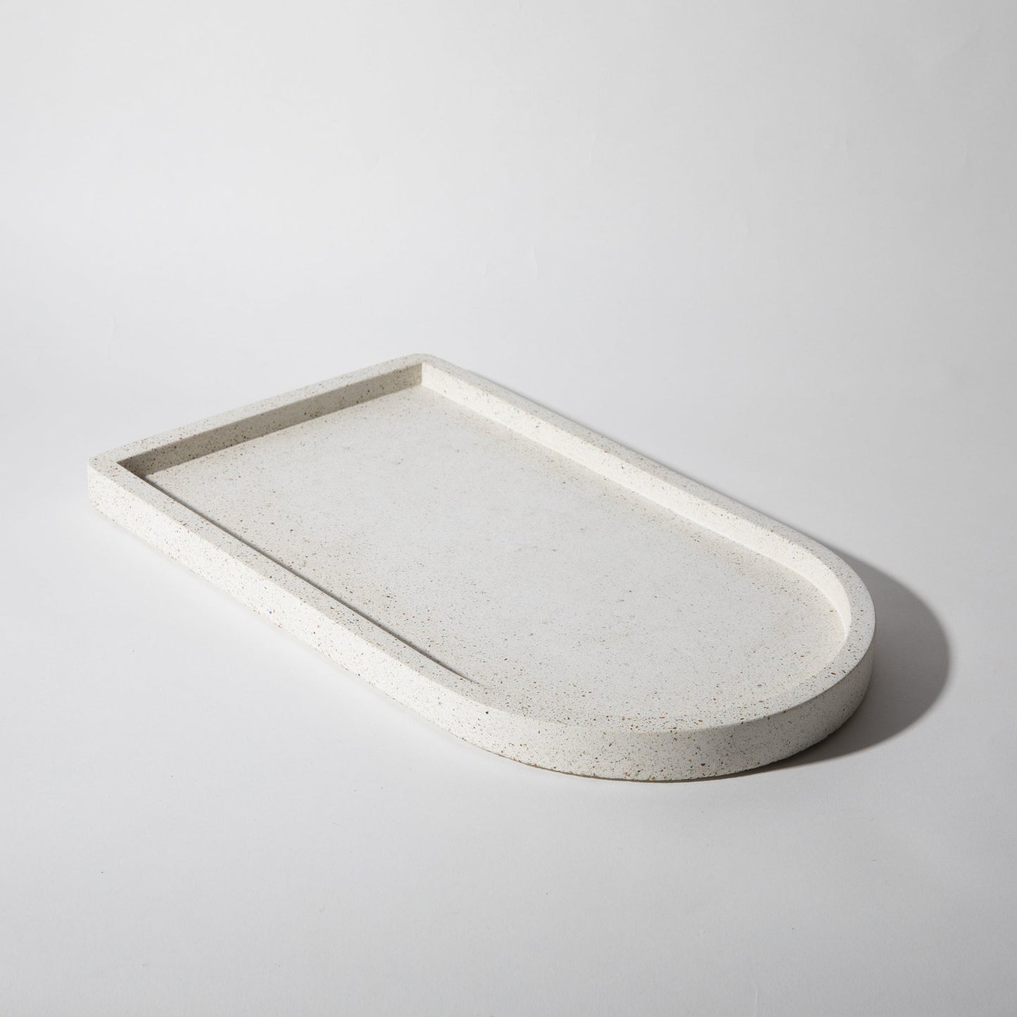 Ice Bucket Tray - White Terrazzo
