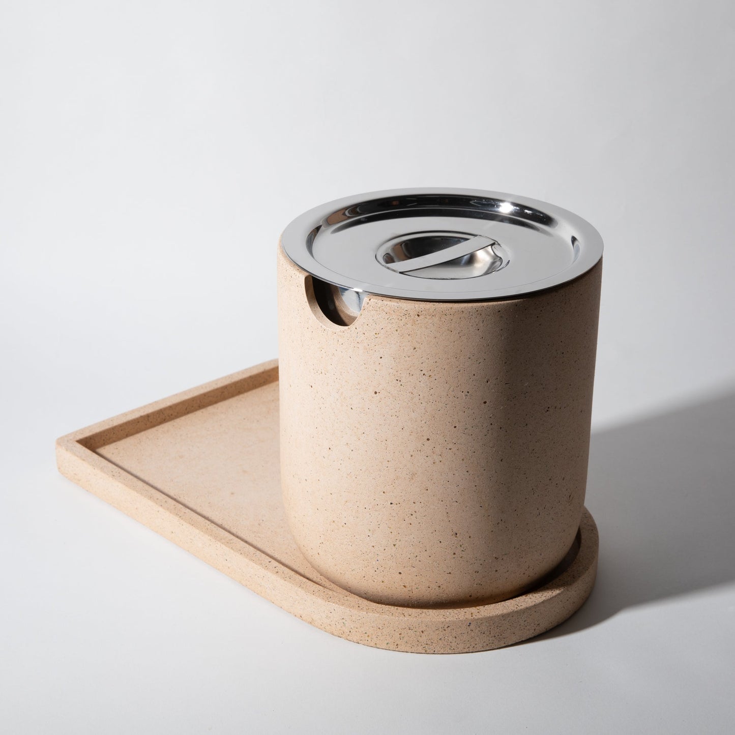 Ice Bucket Tray - Peach Terrazzo