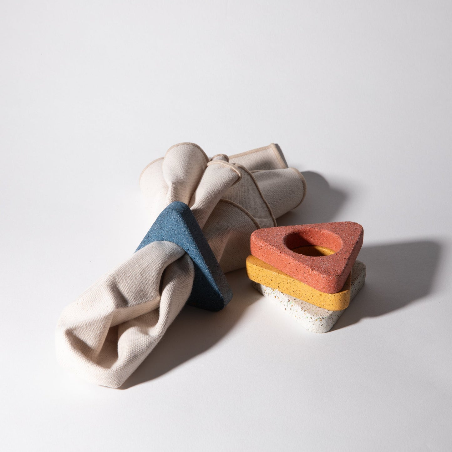 Napkin Ring Set - Terrazzo Primaries