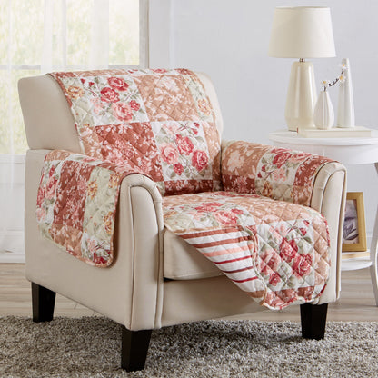 Reversible Floral Patchwork Furniture Protector