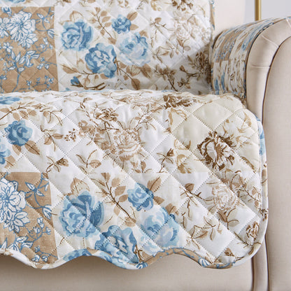 Reversible Floral Patchwork Furniture Protector